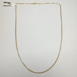CADENAS TEJIDO BARBADA ORO 10K 50 CM 3.5 GR (NUEVO)