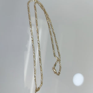 CADENAS 3X1 ORO 14K 55 CM 5 GR (NUEVO)