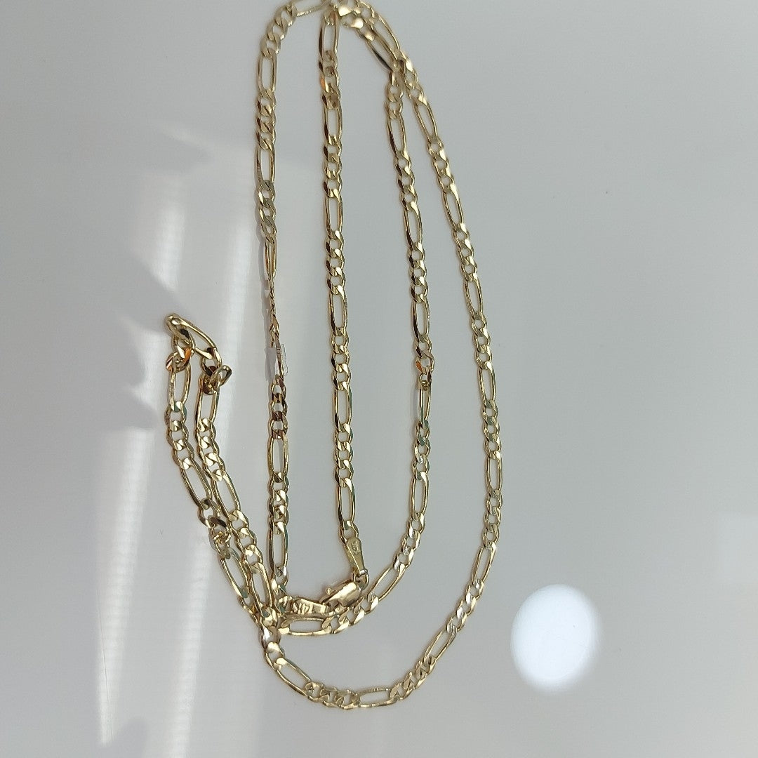 CADENAS 3X1 ORO 14K 60 CM 8.5 GR (NUEVO)