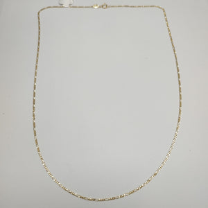 CADENAS TEJIDO 3X1 ORO 14K 55 CM 2.6 GR (NUEVO)