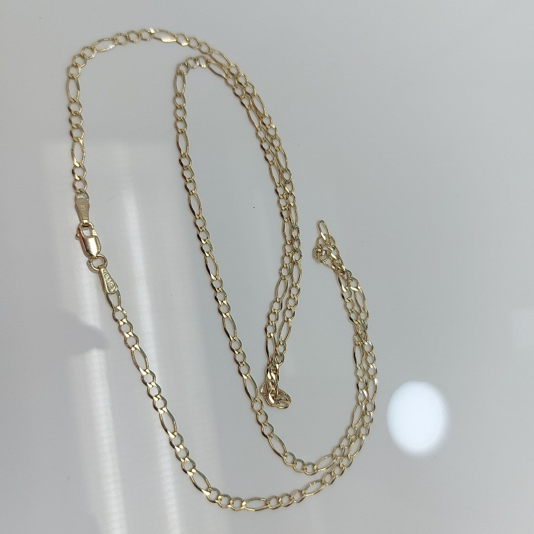 CADENAS TEJIDO 3X1 ORO 10K 60 CM 4.4 GR (NUEVO)