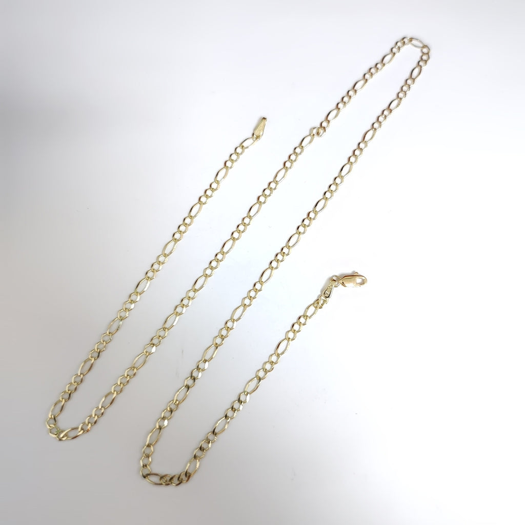 CADENAS TEJIDO 3X1 ORO 10K 55 CM 4.2 GR (NUEVO)