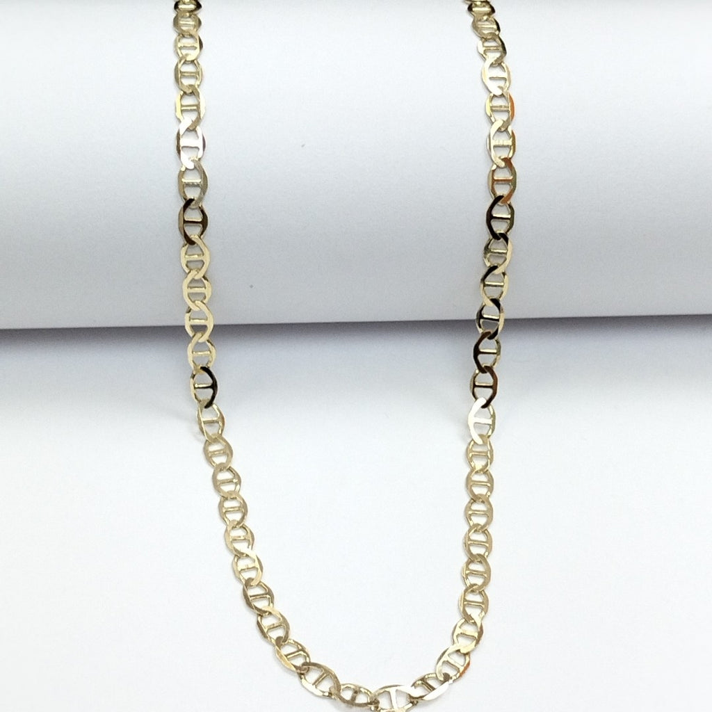 CADENAS TEJIDO MARINERA ORO 14K 60 CM 8.8 GR (NUEVO)