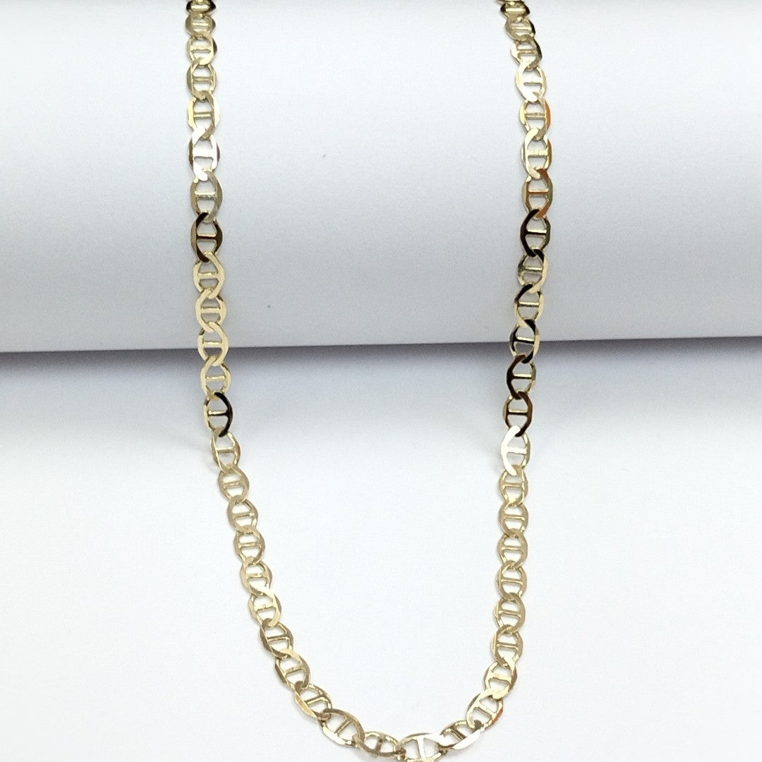 CADENAS TEJIDO MARINERA ORO 14K 60 CM 8.8 GR (NUEVO)