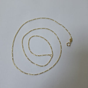 CADENAS TEJIDO 3X1 ORO 14K 55 CM 2.3 GR (NUEVO)