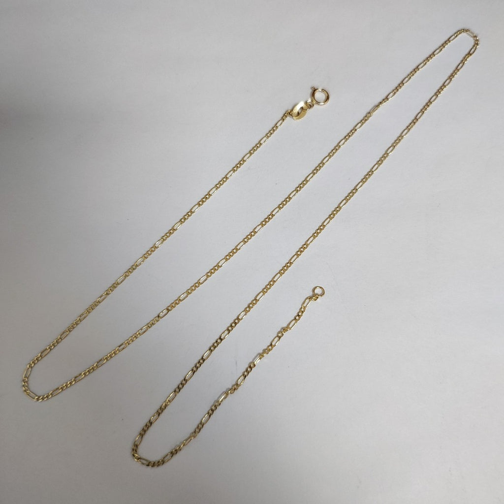 CADENAS TEJIDO 3X1 ORO 14K 55 CM 2.4 GR (NUEVO)