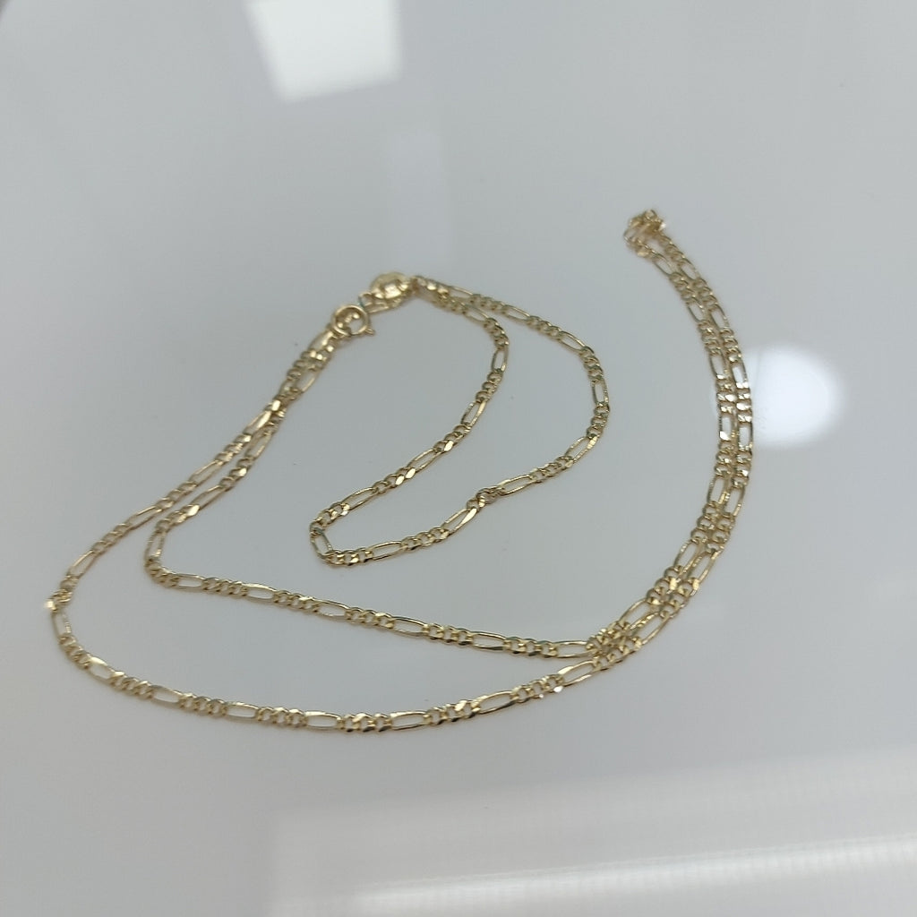 CADENAS TEJIDO 3X1 ORO 10K 55 CM 3.2 GR (NUEVO)