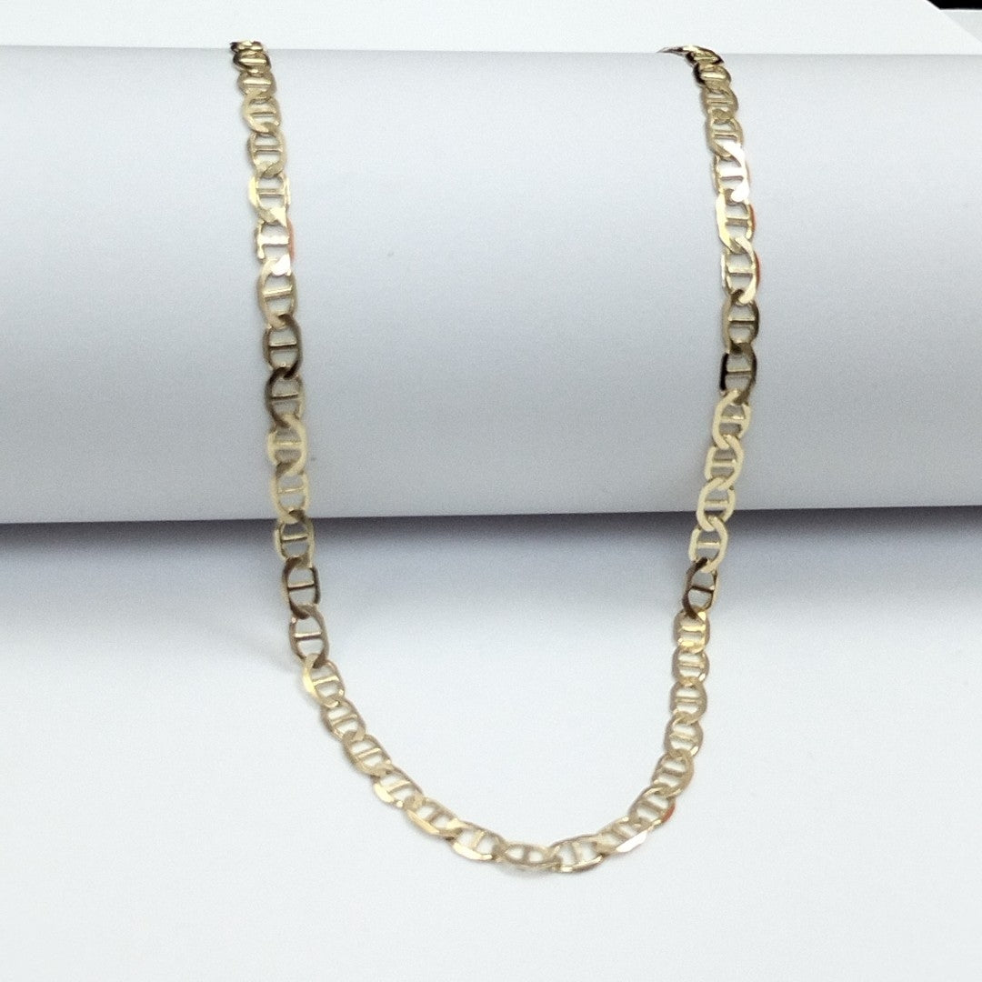 CADENAS TEJIDO MARINERA ORO 14K 55 CM 7.8 GR (NUEVO)