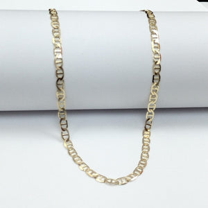CADENAS TEJIDO MARINERA ORO 14K 55 CM 7.8 GR (NUEVO)