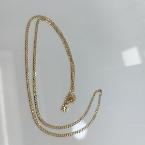 CADENAS TEJIDO BARBADA ORO 10K 50 CM 3.5 GR (NUEVO)
