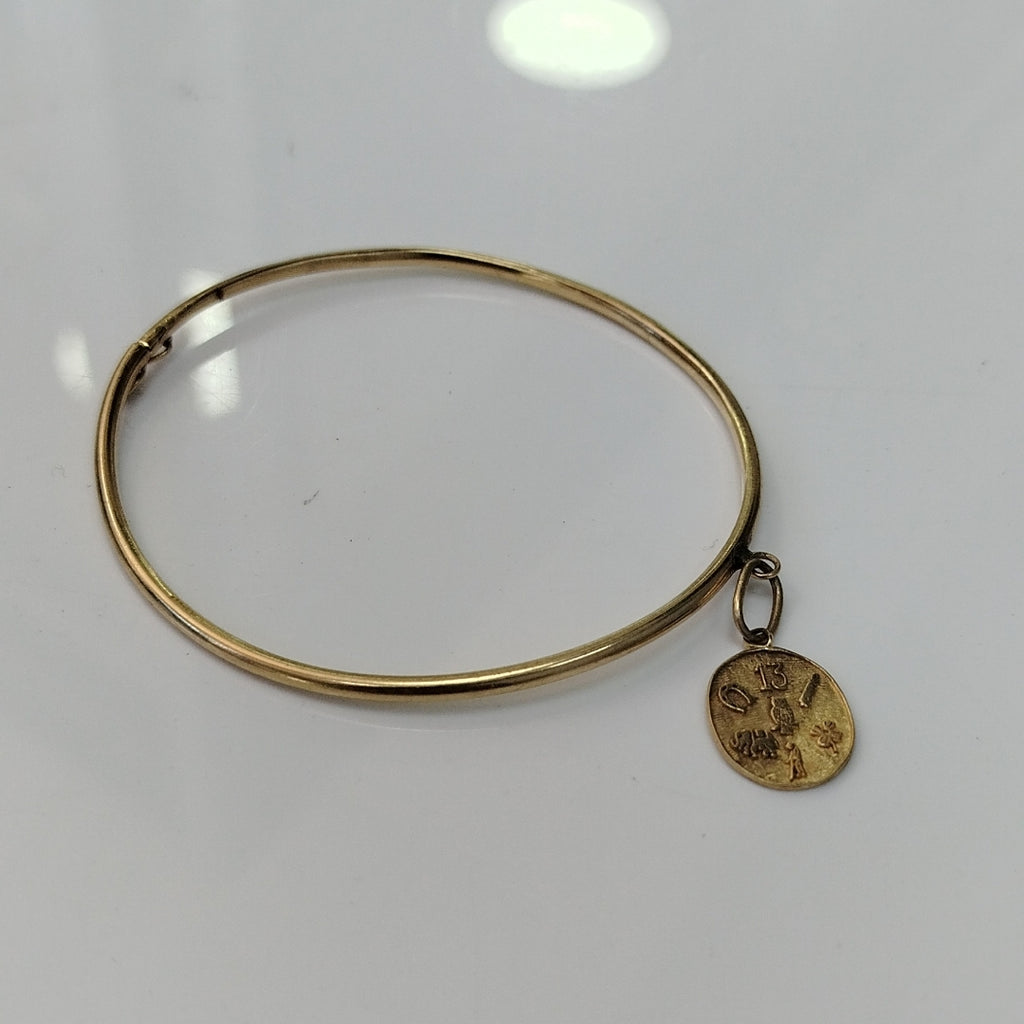 PULSERA RIGIDA ORO 14 K 6 GRMS (SEMINUEVO)