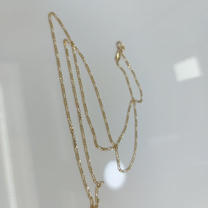 CADENAS TEJIDO 3X1 ORO 14K 55 CM 2.6 GR (NUEVO)