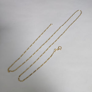 CADENAS TEJIDO 3X1 ORO 14K 55 CM 2.4 GR (NUEVO)