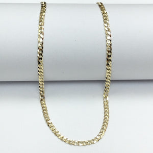 CADENAS TEJIDO BARBADA ORO 10K 55 CM 8.2 GR (NUEVO)