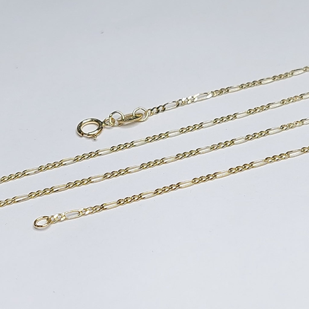 CADENAS TEJIDO 3X1 ORO 14K 55 CM 2.4 GR (NUEVO)