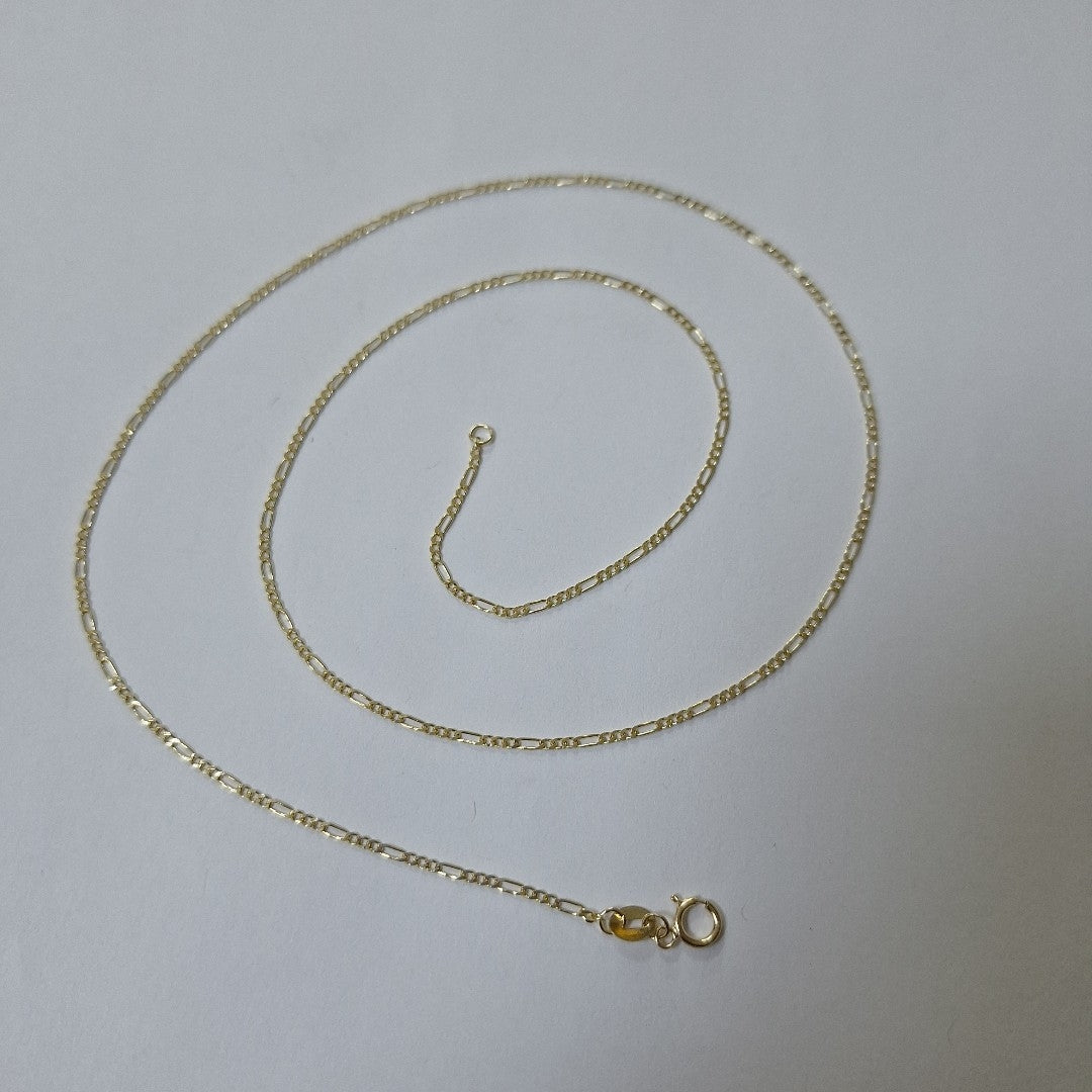 CADENAS TEJIDO 3X1 ORO 14K 55 CM 2.3 GR (NUEVO)