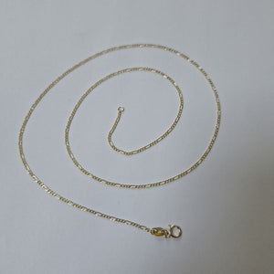 CADENAS TEJIDO 3X1 ORO 14K 55 CM 2.3 GR (NUEVO)