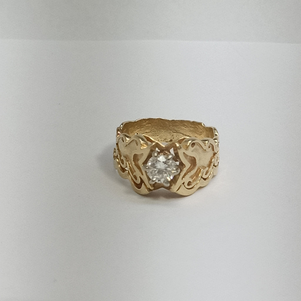 ANILLO ORO 14 K 6,20 GRMS (SEMINUEVO)