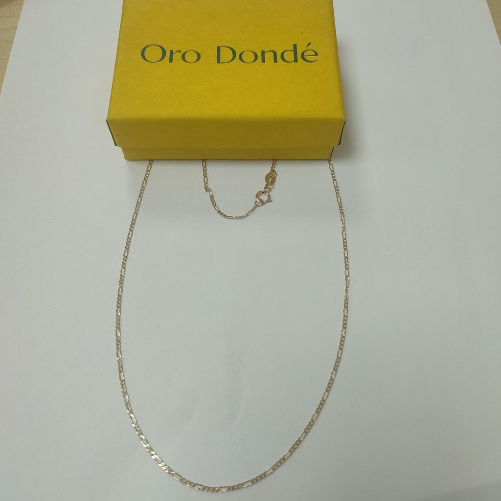 CADENAS TEJIDO 3X1 ORO 14K 55 CM 2.4 GR (NUEVO)