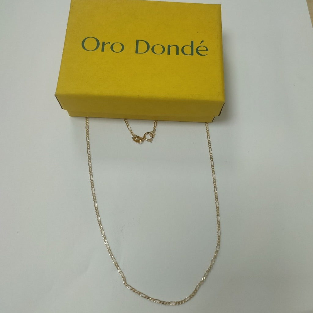 CADENAS TEJIDO 3X1 ORO 14K 55 CM 2.4 GR (NUEVO)