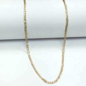 CADENAS BARBADA DIAMANTADA ORO 14K 60 CM 6.2 GR (NUEVO)
