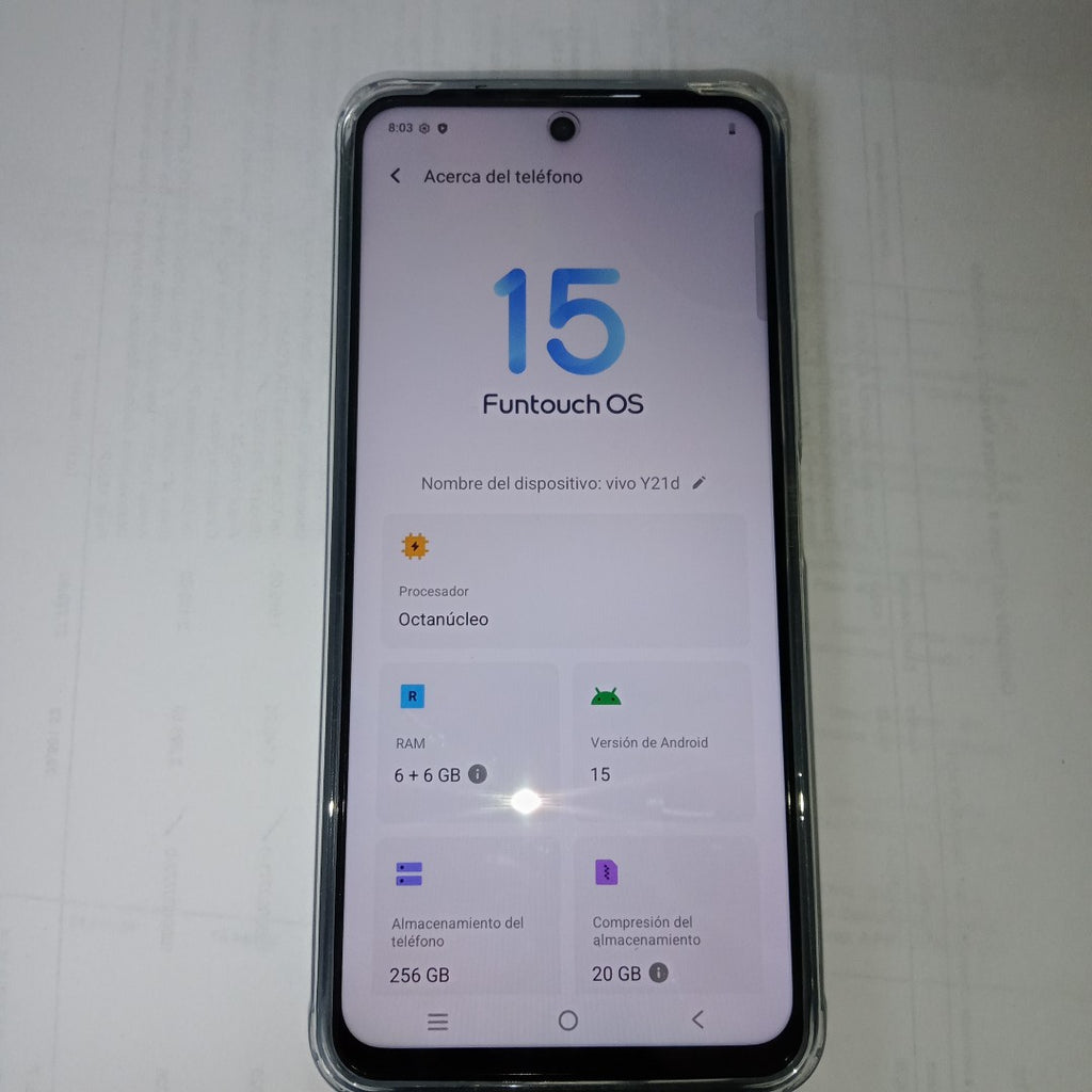 CELULAR VIVO Y21D V2520 (2025) 256 GB 6 GB RAM (SEMINUEVO)
