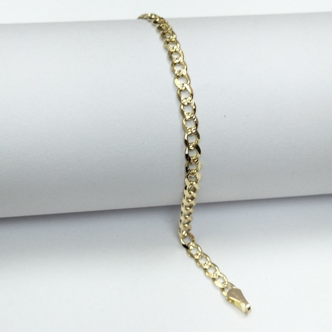 PULSERAS BARBADA ORO 14K 18 CM 4.5 GR (NUEVO)