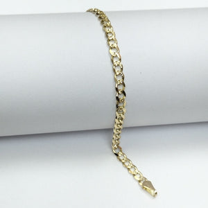 PULSERAS BARBADA ORO 14K 18 CM 4.5 GR (NUEVO)