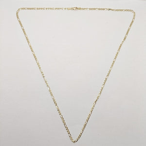 CADENAS TEJIDO FIGARO GUCHI ORO 10K 60 CM 5.2 GR (NUEVO)