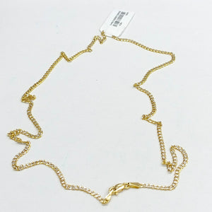 CADENAS BARBADA DIAMANTADA ORO 14K 55 CM 5.7 GR (NUEVO)