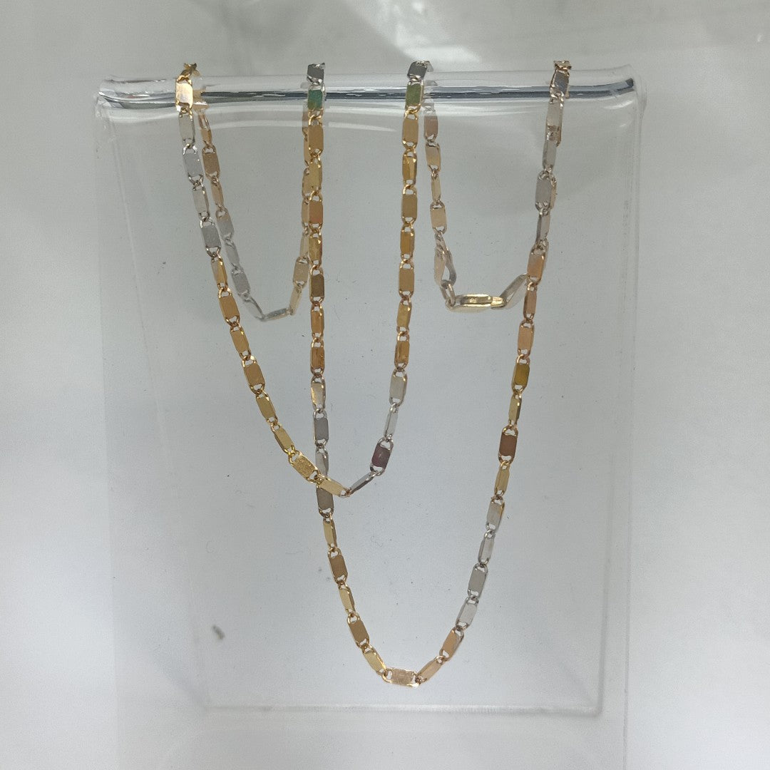 CADENA ORO COMBINADO 14 K 3,80 GRMS (SEMINUEVO)