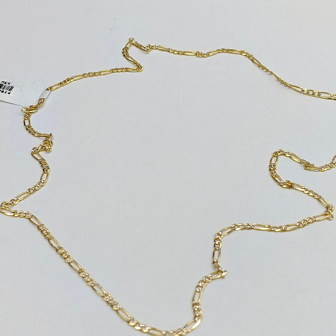 CADENAS TEJIDO 3X1 ORO 14K 55 CM 4.8 GR (NUEVO)