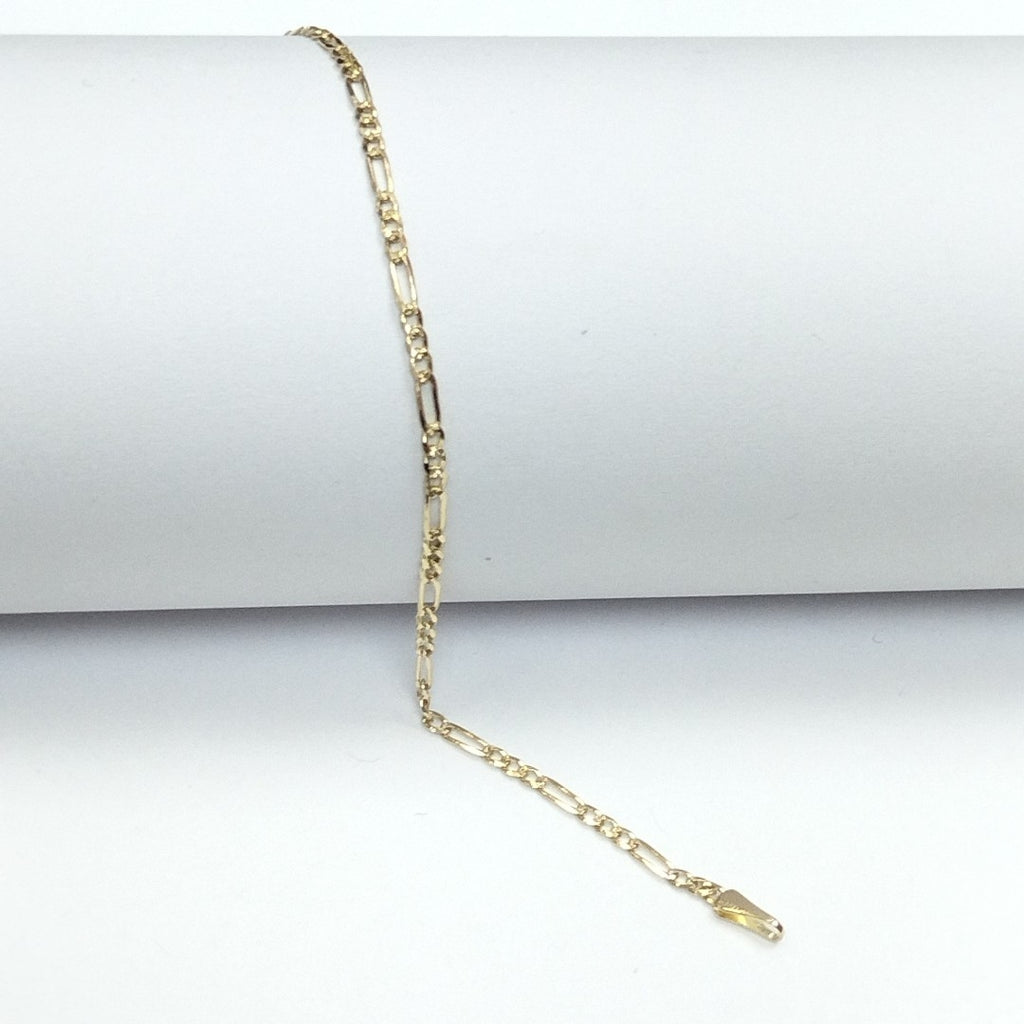 PULSERAS TEJIDO 3X1 ORO 14K 21 CM 1.7 GR (NUEVO)