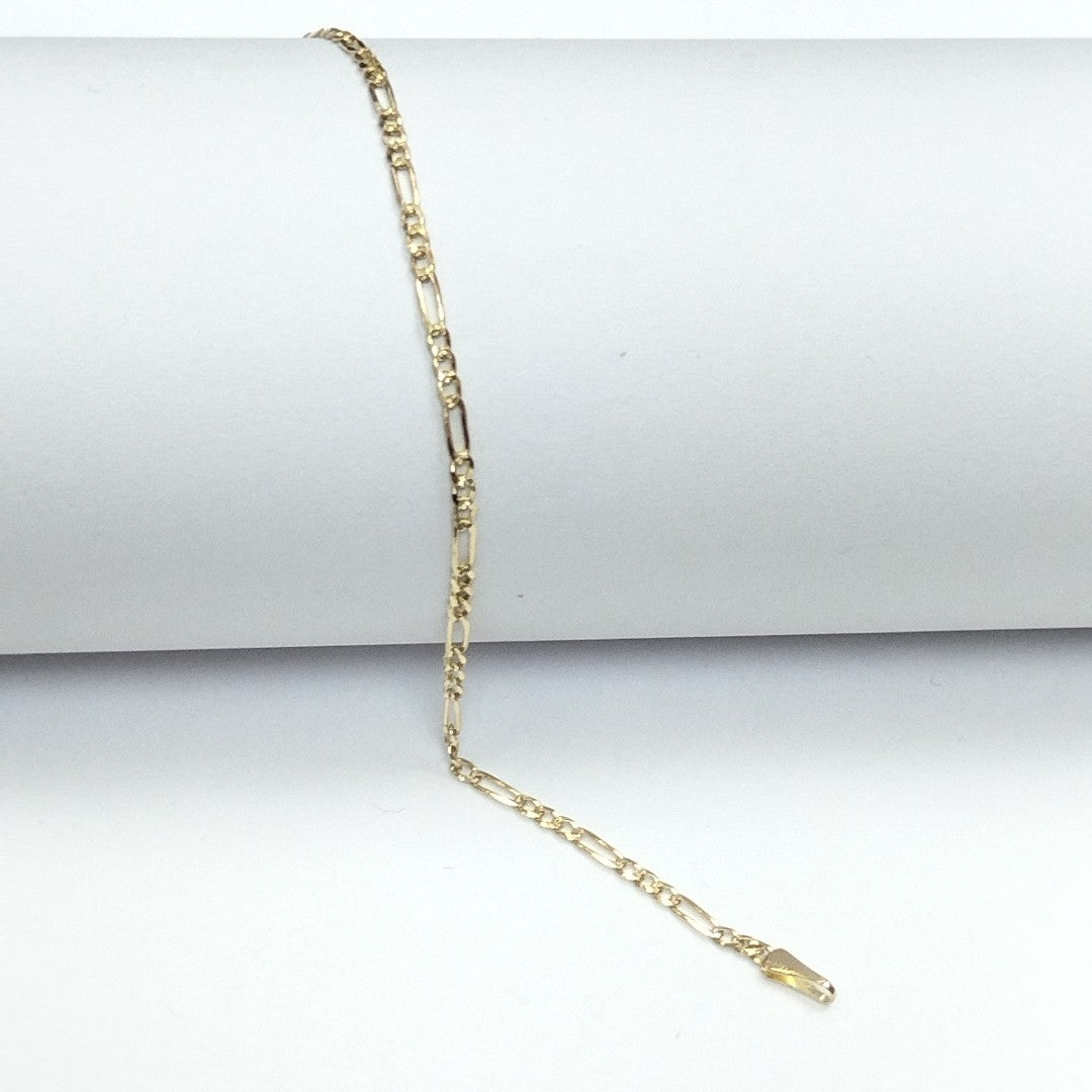 PULSERAS TEJIDO 3X1 ORO 14K 21 CM 1.7 GR (NUEVO)