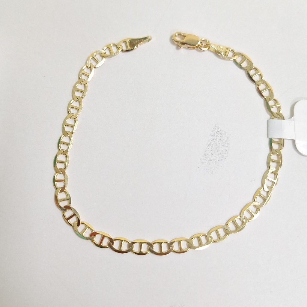 PULSERAS TEJIDO MARINERA ORO 14K 16 CM 2.9 GR (NUEVO)