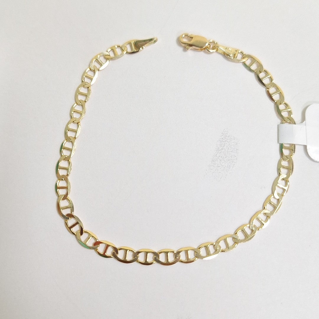 PULSERAS TEJIDO MARINERA ORO 14K 16 CM 2.9 GR (NUEVO)