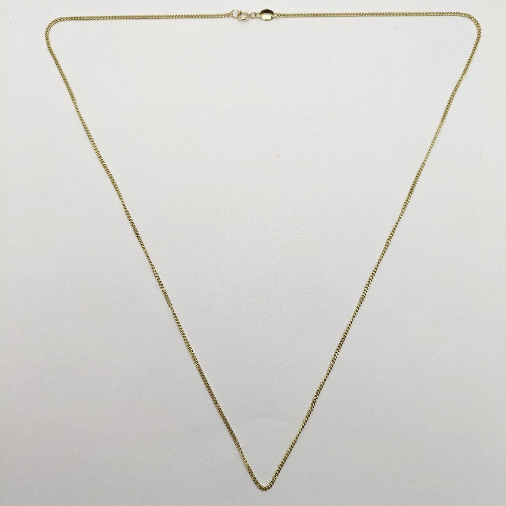 CADENAS TEJIDO BARBADA ORO 10K 55 CM 3 GR (NUEVO)