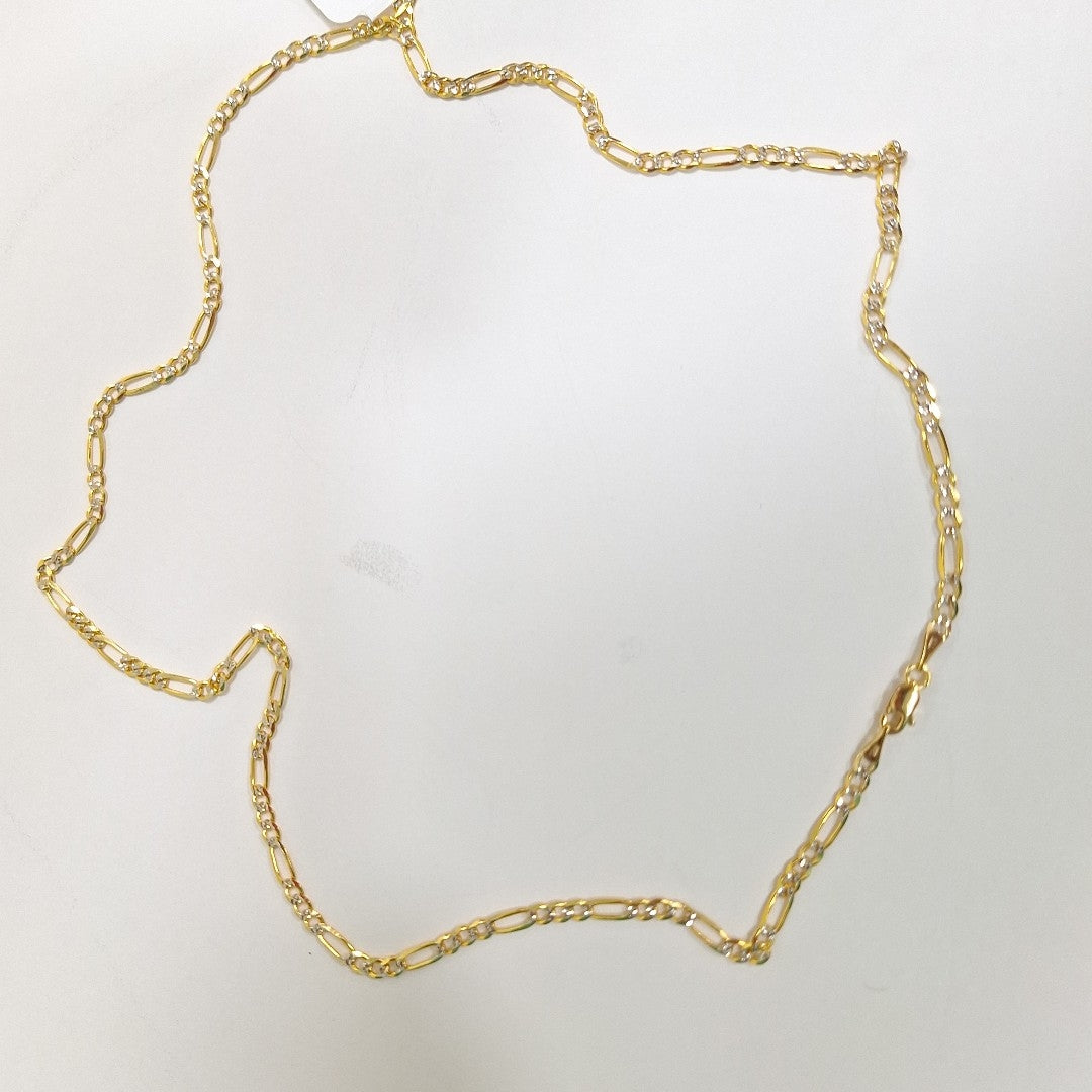 CADENAS 3X1 DIAMANTADA ORO 14K 55 CM 8.5 GR (NUEVO)