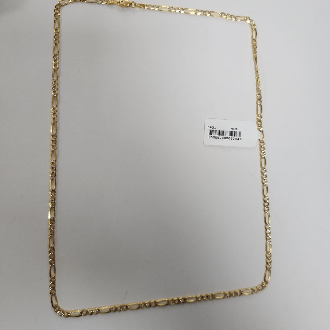 CADENAS 3X1 DIAMANTADA ORO 14K 55 CM 8.4 GR (NUEVO)
