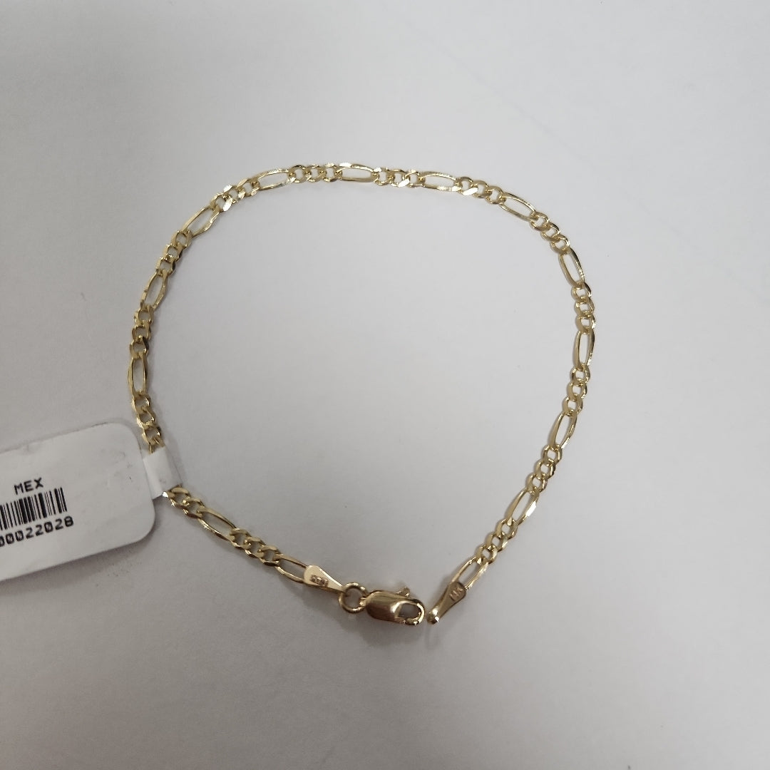 PULSERAS TEJIDO 3X1 ORO 14K 18 CM 1.9 GR (NUEVO)