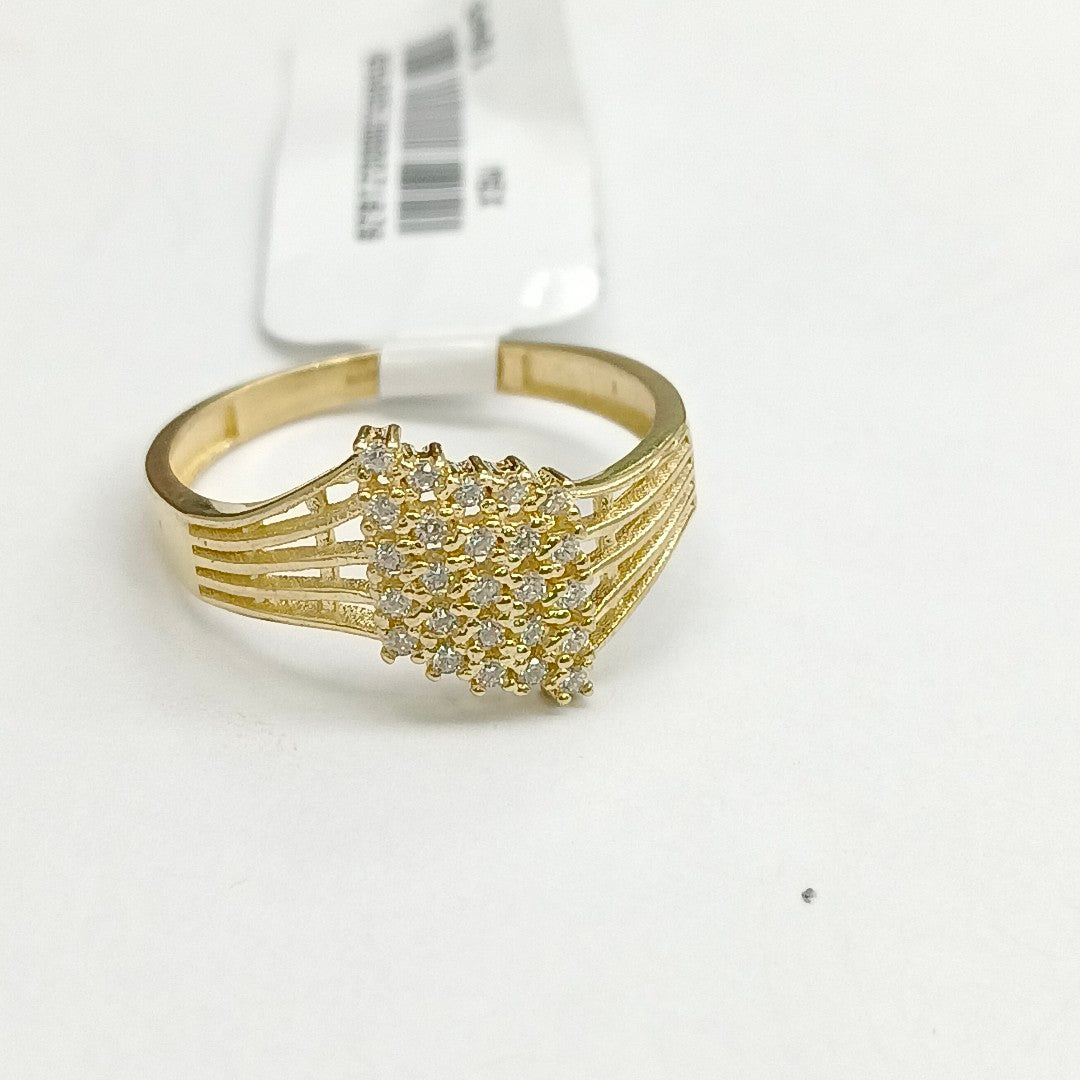 ANILLOS C/CIRCONIA ORO 10K TALLA 9 2.4 GR (NUEVO)