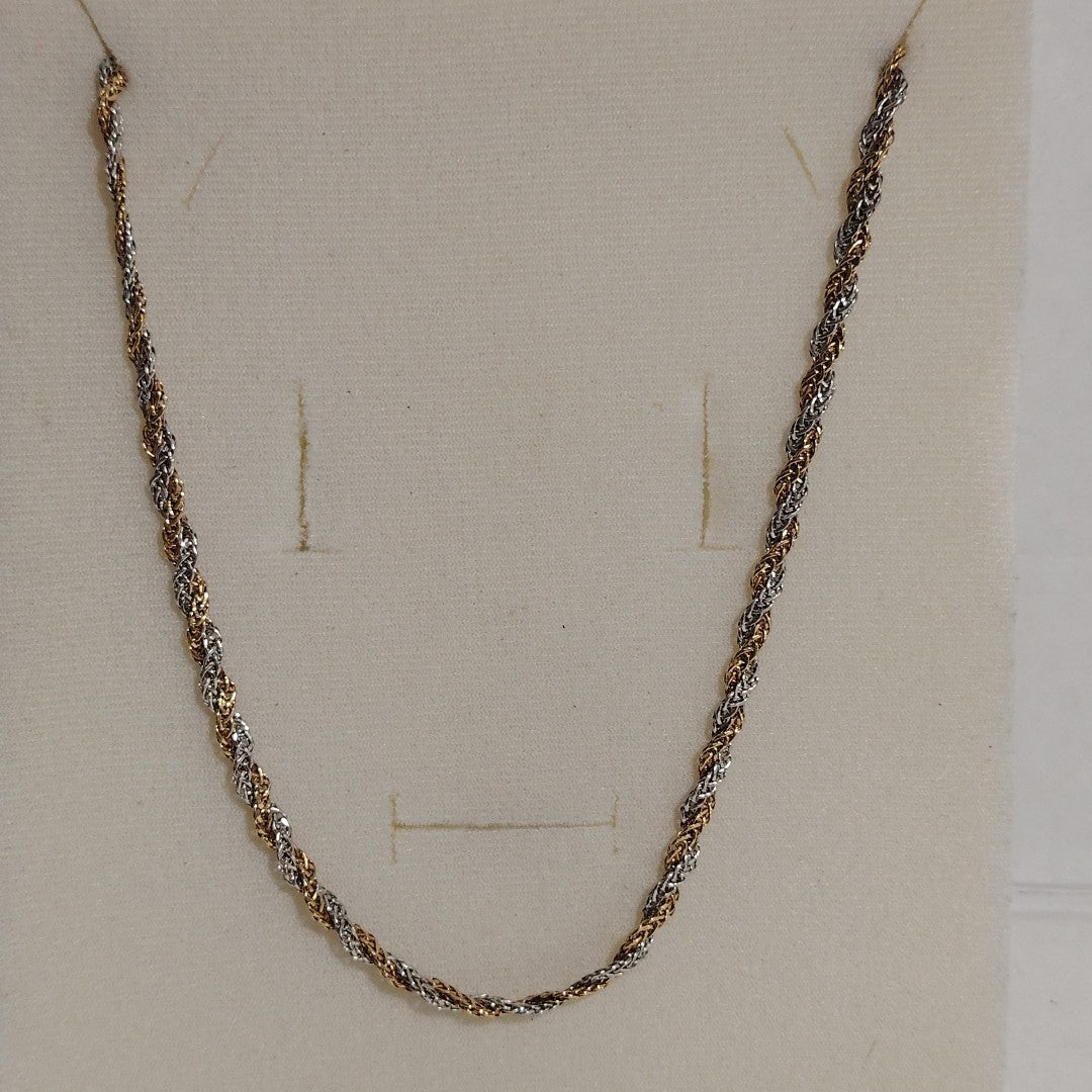 GARGANTILLA ORO COMBINADO 14 K 3,50 GRMS (SEMINUEVO)