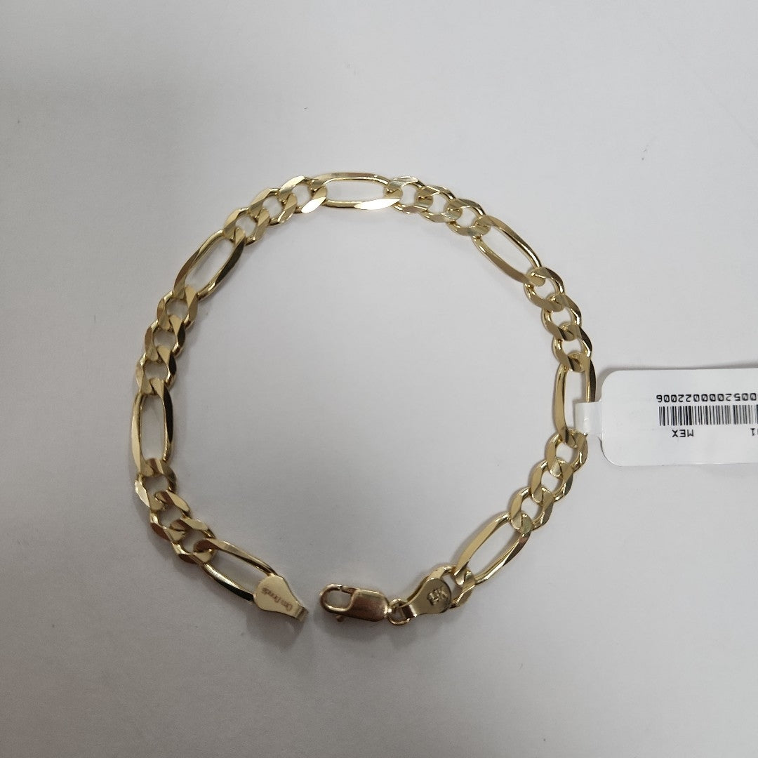 PULSERAS TEJIDO 3X1 ORO 14K 21 CM 9.9 GR (NUEVO)