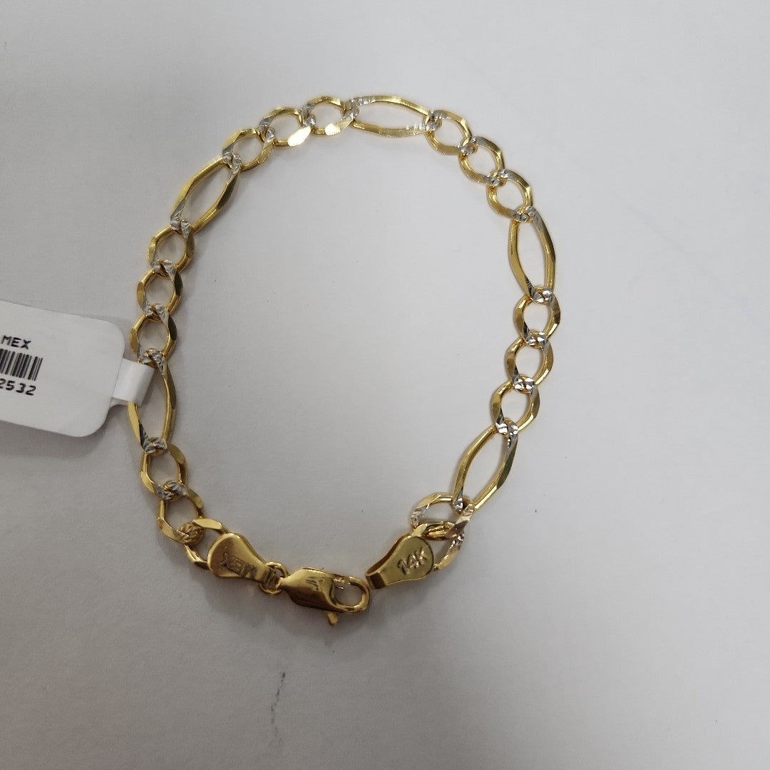 PULSERAS TEJIDO 3X1 ORO 14K 18 CM 6 GR (NUEVO)
