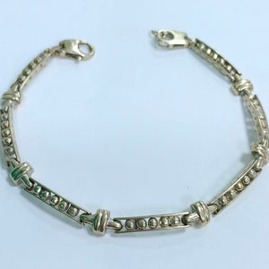 PULSERA ORO BLANCO 18 K 9,00 GRMS (SEMINUEVO)