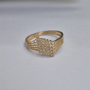ANILLOS C/CIRCONIA ORO 10K TALLA 9 2.4 GR (NUEVO)