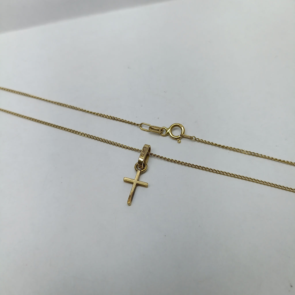 CADENA,CRUZ ORO 14 K 2,30 GRMS (SEMINUEVO)