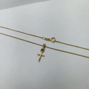 CADENA,CRUZ ORO 14 K 2,30 GRMS (SEMINUEVO)