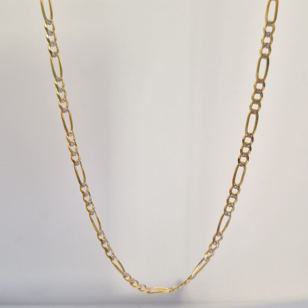 CADENAS 3X1 DIAMANTADA ORO 14K 55 CM 8.5 GR (NUEVO)
