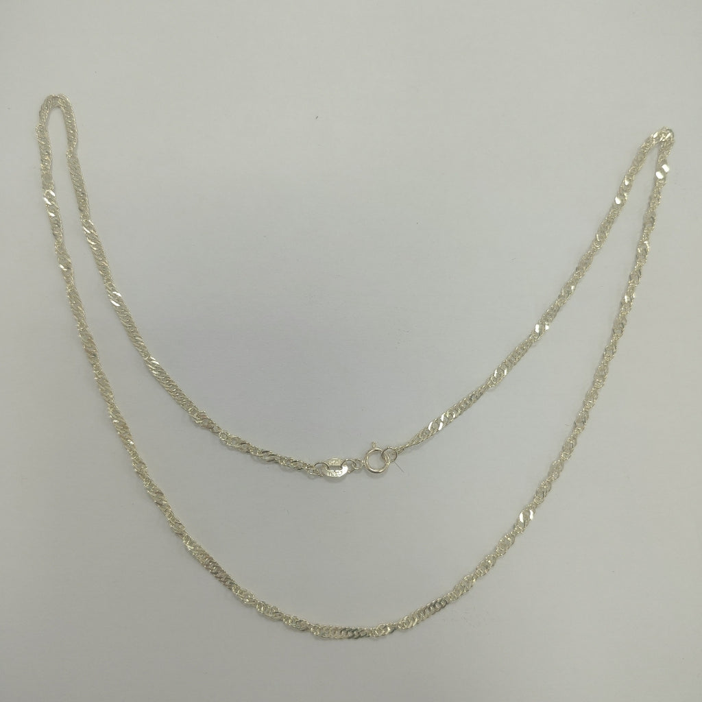 CADENAS TEJIDO MEDIO TORZAL ORO 10K 50 CM 3.8 GR (NUEVO)